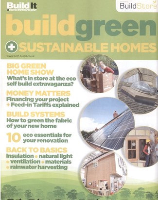 The house featuring in the Build Green Magazine