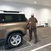 Collecting new Land Rover