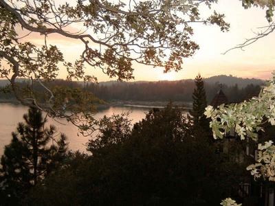 Lake Arrowhead at Sunset, from Wikipedia (Public Domain)