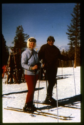 Margaret Anne & Wilbur Skiing