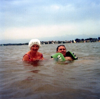 Swimming in Lake Sherwood, Topeka