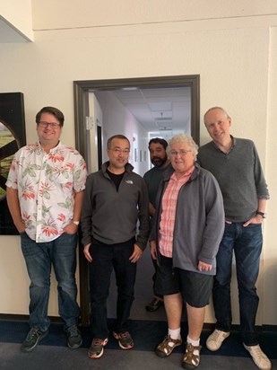 Sandy visiting with co-workers 05.07.2019
