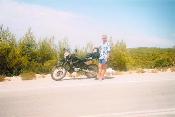 Andy on Holiday - He loved his bikes