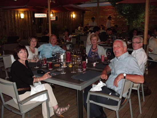 Happy times in Albi 2011 with Lesley, Ernie, Lynda and John