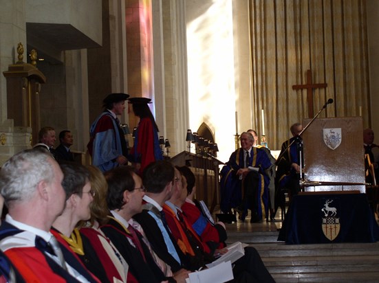 At University of Surrey Graduation