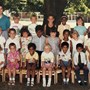Ashvin and classmates in 1989 with their teacher Miss Williams