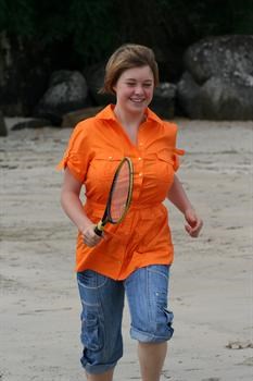 Nicki on Holiday - Port Manech Beach