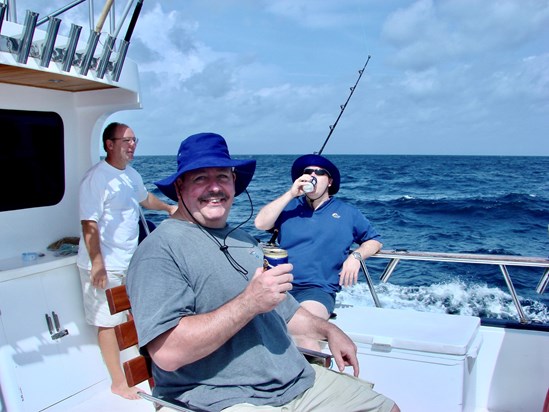 In his element 🙂 - the same day he caught his sailfish