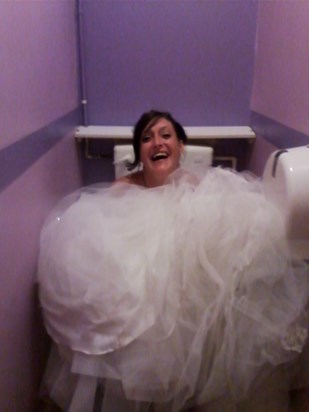 God bless you Clare xx Hillarious times, trying to pee in your wedding dress 14 07 2014