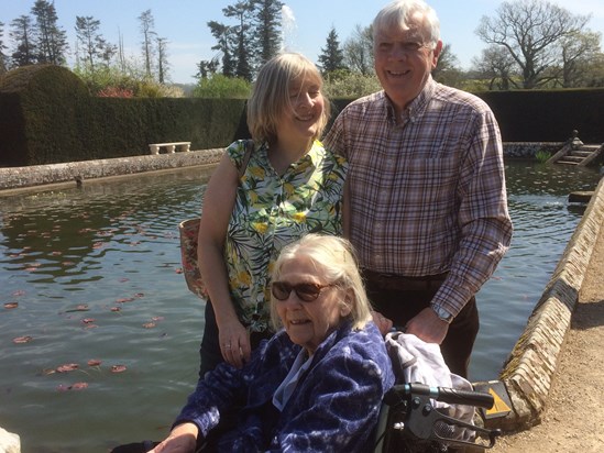 David with Felicity and her mother 2019 Penshurst Place