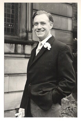 Fred in April 1960 on his wedding day.