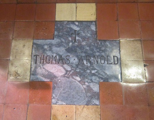 Resting place of Thomas Arnold, pivotal Headmaster of Rugby School.