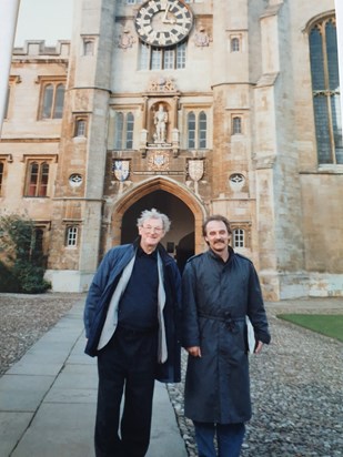 with Wolfgang in Cambridge 1994