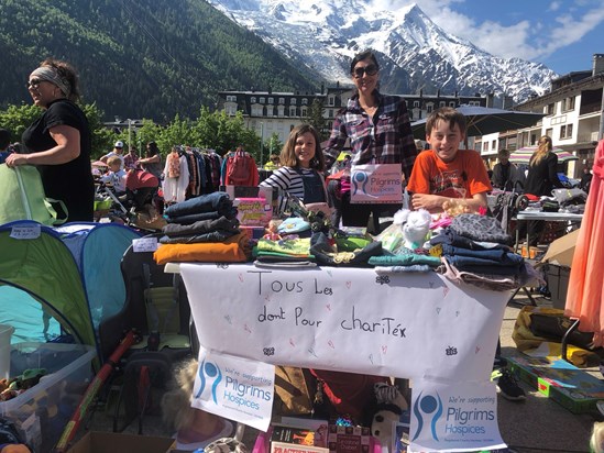 Vide Grenier, Chamonix Mont Blanc raising for Nanny and Pilgrims
