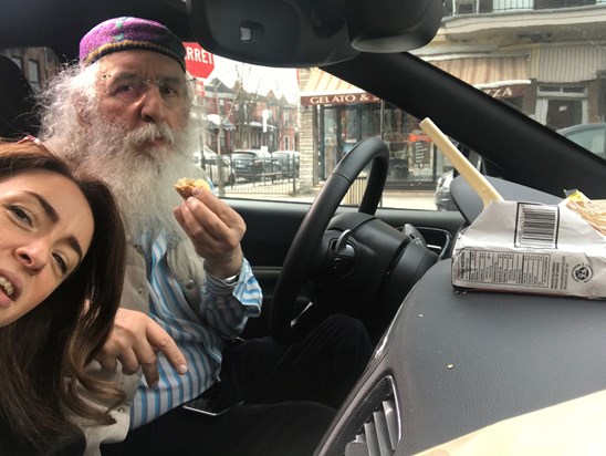 He loved St viateur bagels, Especially when eaten fresh and hot in the car (using the seatbelt as a knife to spread the butter)