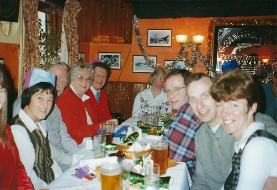Flackwell Heath Tennis Club Christmas Dinner 1997 at The Red Cow