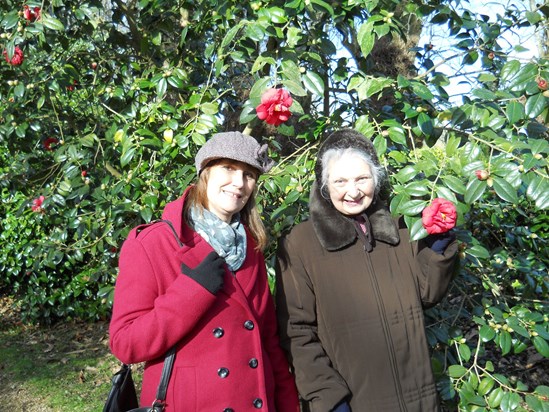 'Nana' and me at Kingston Lacy Gardens