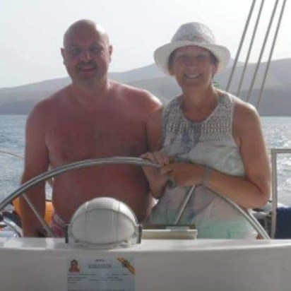 Boat trip in Lanzarote,  the water was that cold my Adam's Apple gained a couple of extra lumps. 🤣