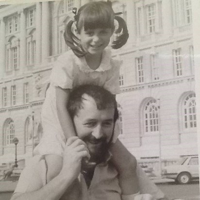 Me and my Dad at the Pier Head, Liverpool