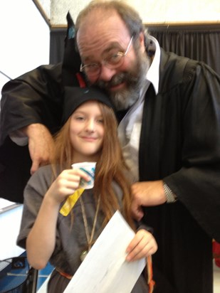 Mark as Hogwarts headmaster at Wizard Camp 2012 -- my daughter loved him!!