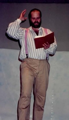 Mark Lewis 1991 storytelling in December, Orange County