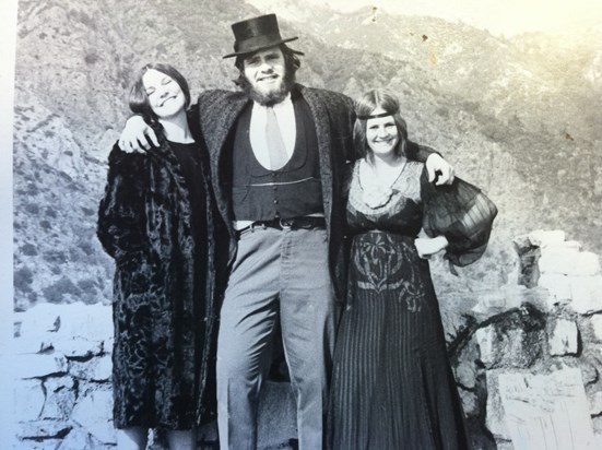 Mark sight-seeing with the ladies, circa 1920-1974