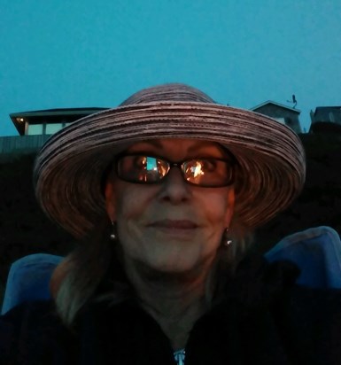 September 2017, Happy Trails Reunion, Lincoln City, Oregon. She loved the bonfire!