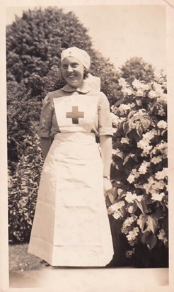 In VAD uniform, 1939-45