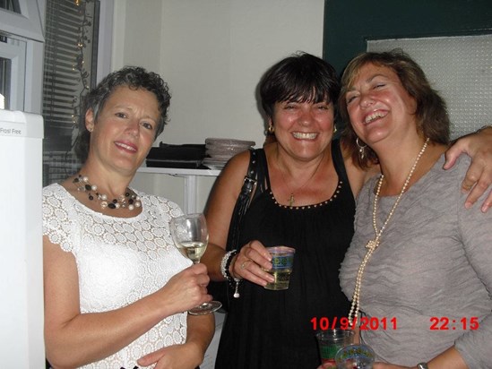 Party time with Sharon Stokes and Jacquie Stratford