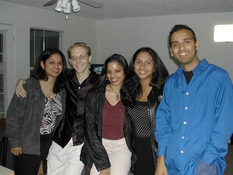 Rinku, Shilpa, Sheldon and friends at MSU April 2003