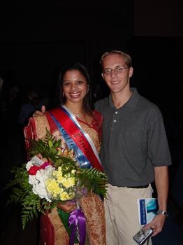 Sheldon & Rinku at Rinku's Miss India Pageant Sept 2003