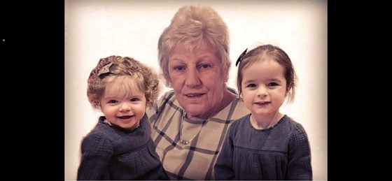 Mum and her great granddaughters Isabella and Maeva x