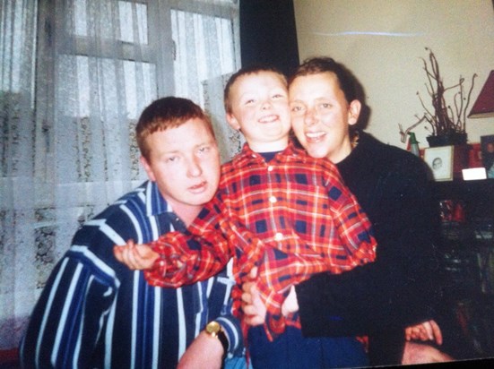Chris, his son and Lisa 