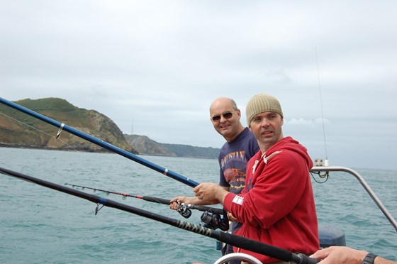 Jersey - mackerel fishing with Roger