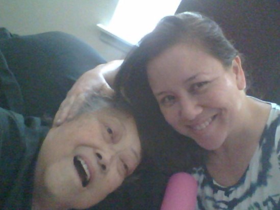 Mom still managed a smile the day before she departed. What a strong, wonderful woman of God she was