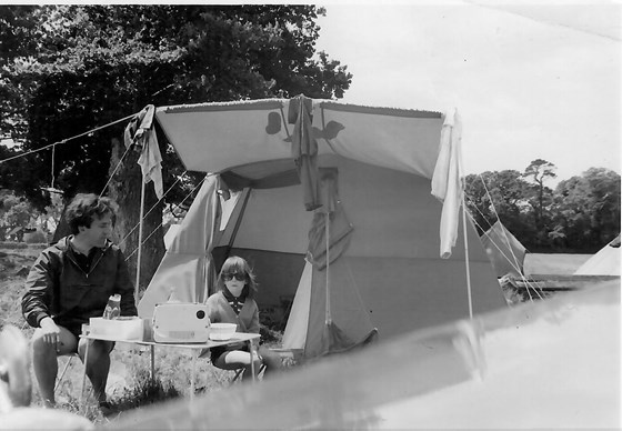 Camping at Cobham 1967