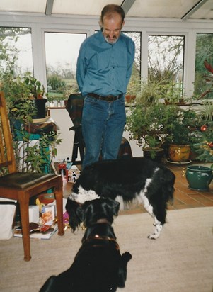 Family Christmas, Newton, with Hal and Whisky - 2001