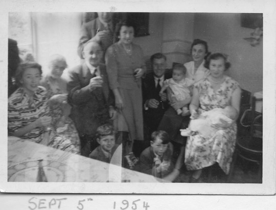 Family tea Nottingham around 1954