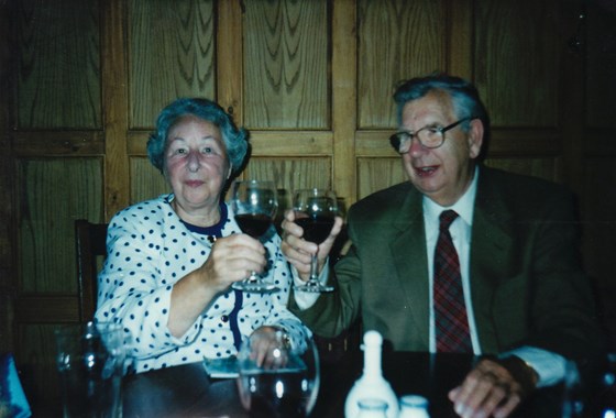Freda & John Birthday lunch 1999