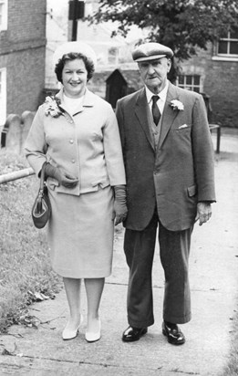 Ruby with Father William at wedding