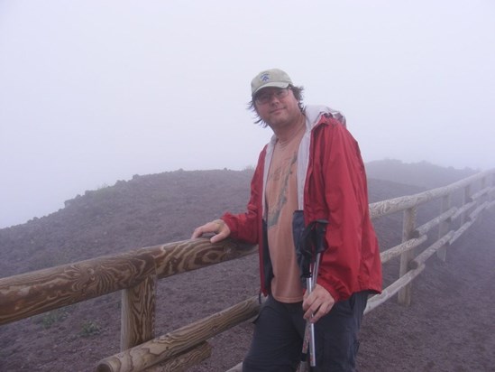 Steve at the top of Mt Vesuvius 2010