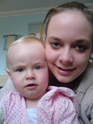 mummy and kelsey as a baby