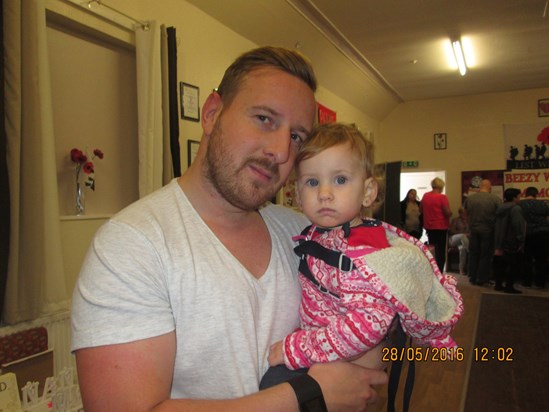 Beezy's grandson Gary with his daughter Matilda
