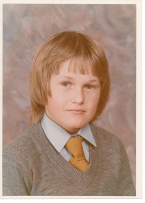 Probably aged 13 - new boy At Pilgrim School, Bedford