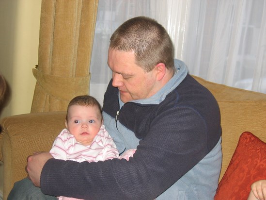 Aged 38   with baby Harriet - winter 2006