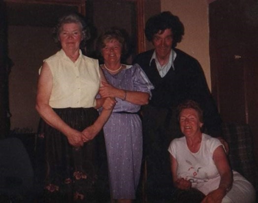 Breda with her two sister and brother in shanagolden 