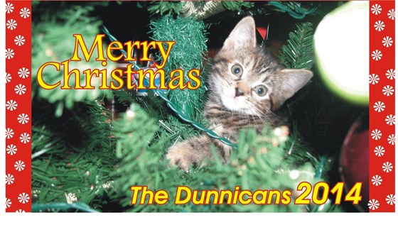 The christmas card Dad sent out this year in his yearly e-mail christmas card. He sent it out early