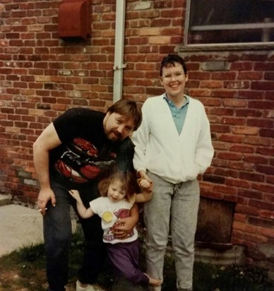 Dad, Jess and Mom May 1990