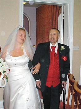 me and dad on my wedding day