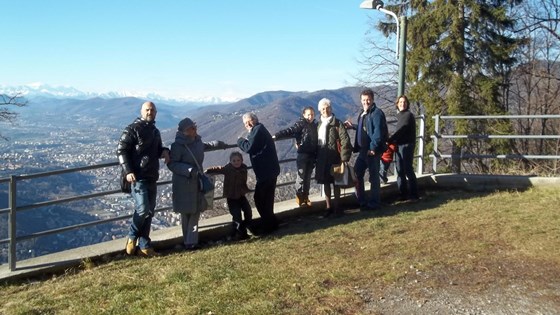 A visit to Brunate, above Lake Como, Italy - with some of Germana’s family 